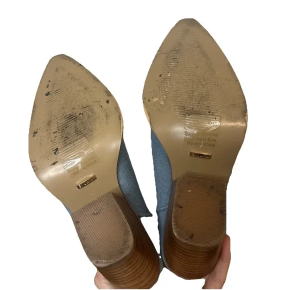 Bellini Asha Western Blue Light‎ Denim Embroidered Cowgirl Boots Woman's Size 6 - Picture 6 of 6